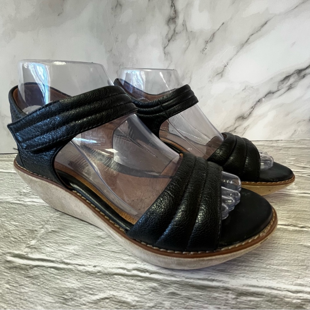 Clarks Collection Hazelle Alba Open Toe Wedge Heel Sandals